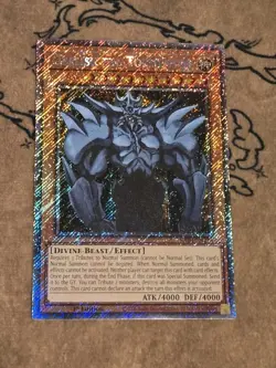 Yugioh Obelisk the Tormentor RA04-EN116 Platinum Secret Rare NM Presale - Image 1