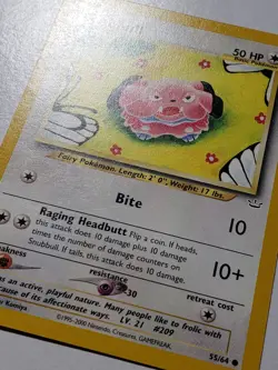 Snubbull 55/64 LP - Neo Revelation Pokemon Card - Tomokazu Komiya Art - Image 2