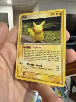 Ditto (Pikachu) 63/113 - EX Delta Species Pokemon Card TCG Yuka Morii DMG - Image 4