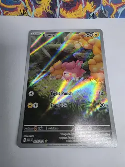 Pokemon TCG Paldean Fates Pawmi Holo Card 226/091 Near Mint Condition - Image 4