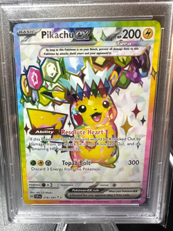 PSA 10 Pikachu ex 219/191 Ultra Rare Surging Sparks SSP Pokemon Card - GEM MINT - Image 2