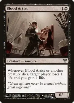 MTG Magic the Gathering Blood Artist Avacyn Restored English NM x1 - Image 1