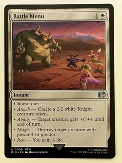 Battle Menu | MTG | NM - Image 1