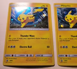 4 x Pikachu Black Star Promo SM81 Pokemon TCG Cosmos Foil Pokemon Playset - Image 3