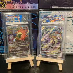 Pokemon Mewtwo VSTAR GG44/GG70 and Charizard VSTAR SWSH262 sequential ACE graded - Image 1