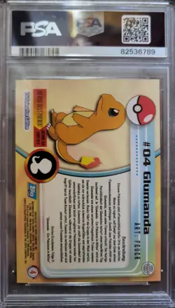 1999 Topps Pokemon TV Glumanda - German Charmander - Grade 5 - Image 2