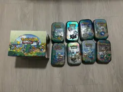 Pokemon Tcg 25th Anniversary Celebrations Mini Tin (Set Of 8) w/ display box - Image 2
