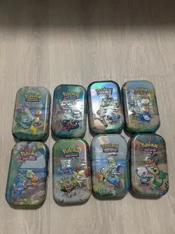 Pokemon Tcg 25th Anniversary Celebrations Mini Tin (Set Of 8) w/ display box - Image 3