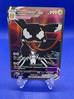 Pokemon Venom Pikachu VCos Fan Art - Non-TCG - NEAR MINT 033/055 - Image 1