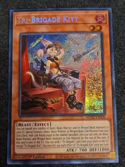 Yugioh Tri-Brigade Kitt MP22-EN006 Prismatic Secret Rare 1st Ed *In Hand* - Image 1