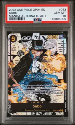 2023 One Piece Kingdoms Of Intrigue Sabo Manga Alternate Art #83 PSA 10 Gem Mint - Image 1