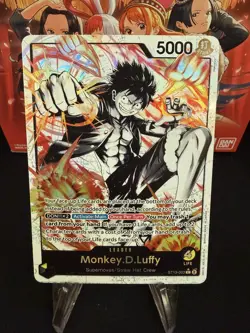 One Piece Ultra Deck Three Brothers Monkey D Luffy ST13-003 Parallel Alt Art NM - Image 1
