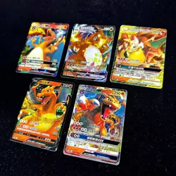 Lots 5 Charizard Set Pokemon TCG S-Chinese Charizard Vmax V GX Card Holo RRR RR - Image 3