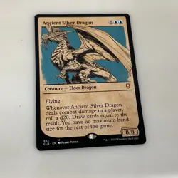 Ancient Silver Dragon Commander Legends Battle for Baldur's Gate Magic Gathering - Image 2