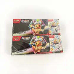 (2) Pokemon Sam's Club Prismatic Evolutions Surprise Box + Booster Bundle Lot - Image 1