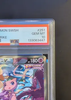 Mew V 251/264 Fusion Strike Alternate Art Pokemon PSA 10 UK Seller - Image 3
