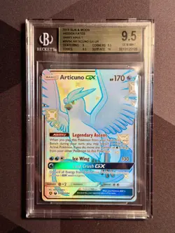 Pokemon Shiny Articuno GX Full Art Holo Hidden Fates SV54/SV94 BGS 9.5 - Image 1