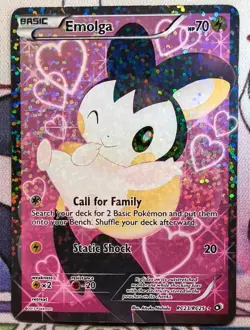 Pokemon Emolga RC23/RC25 Legendary Treasures Ultra Rare Full Art Holo - Image 1