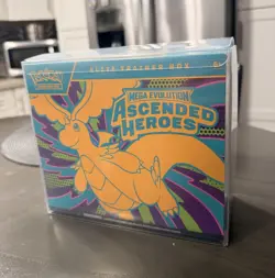 Pokemon TCG Mega Evolution Ascended Heroes ETB Sealed + Protector Case - Image 1