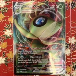 Pokemon Celebi VMAX Swsh06 Chilling Reign Grass Ultra Rare Holo 2021 008/198 - Image 1