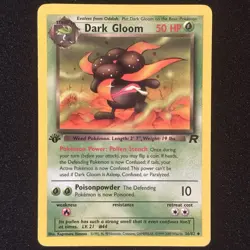 Dark Gloom 36/82 1st Edition - Team Rocket 2000 - Pokemon TCG WOTC - Near Mint - Image 1