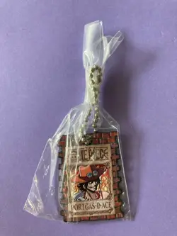 Portgas D. Ace One Piece Wanted Book Key Chain BANDAI Very Rare Japanese JP F/S - Image 2