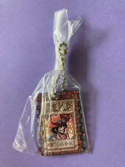 Portgas D. Ace One Piece Wanted Book Key Chain BANDAI Very Rare Japanese JP F/S - Image 3