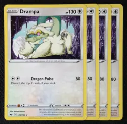 Pokemon Cards 4x Drampa 149/202 Playset Sword & Shield NM/M - Image 1