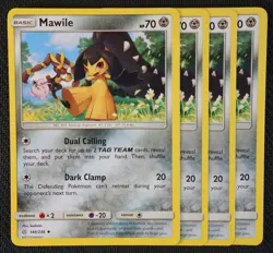 Pokemon Cards 4x Mawile 140/236 Playset Cosmic Eclipse NM/M - Image 1