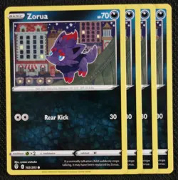 Pokemon Cards 4x Zorua 102/203 Playset Evolving Skies NM/M - Image 1