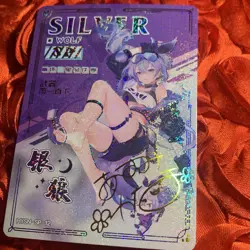 Silver Wolf Honkai: Star Rail SP Signed Waifu Goddess Girl Holo Anime Sexy Card - Image 2