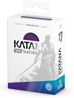 Katana Card Sleeves: 100 Standard Size TCG Sleeves, 66 X 91Mm, Iris Bloom Back, - Image 3