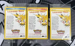 Pokemon Cards Sealed Legendary Birds Promo 3 Set Zapdos Articuno Moltres 2000 - Image 1
