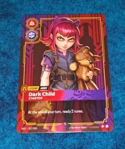 Riftbound Annie Dark Child (Starter) NM Normal Origins: Proving Grounds English - Image 1