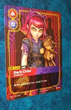Riftbound Annie Dark Child (Starter) NM Normal Origins: Proving Grounds English - Image 3