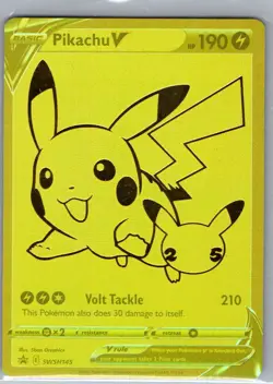 Pikachu V - SWSH145 SWSH: Sword & Shield Promo Cards - Pokemon Card - NM - Image 1
