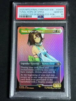 MTG Final Fantasy Borderless Foil Yuna Hope of Spira PSA 10 GEM MINT SP MYTHIC - Image 1