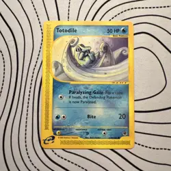 Pokemon TCG Totodile Expedition Card 135/165 Regular Common LP - Image 1