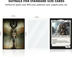 100 MTG Card Sleeves with 100 Inner Sleeves, Textured Back Art Sleeve, Fit Stand - Image 2