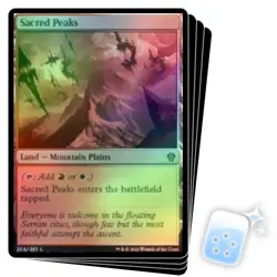 FOIL SACRED PEAKS X4 Dominaria United DMU Magic MTG MINT CARD - Image 1
