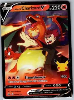 Lance's Charizard V SWSH133 SWSH: Sword & Shield Promo Cards - Pokemon Card - NM - Image 1