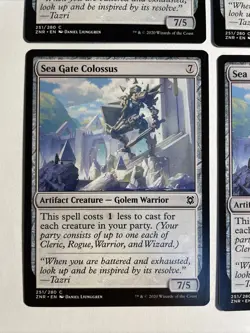 4x Mtg Zendikar Rising Sea Gate Colossus NM/M Magic The Gathering - Image 2