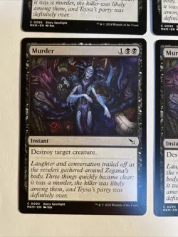 4x Mtg Murders At Karlov Manor Murder NM/M Magic The Gathering - Image 2