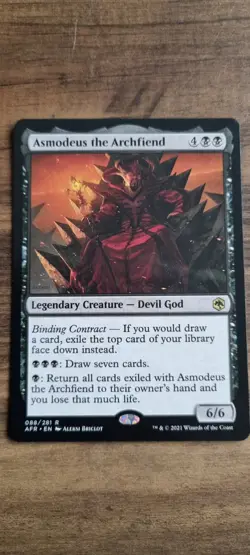Asmodeus the Archfiend - R - 88 - Adventures in the Forgotten Realms - NM - MTG - Image 1