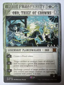 MTG - Outlaws of Thunder Junction: Breaking News - Oko, Thief of Crowns - NM - Image 1