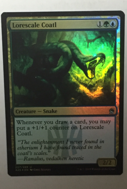 MTG - LORESCALE COATL - 1X(FOIL) MASTERS 25 - UNCOMMON - NM - Image 1