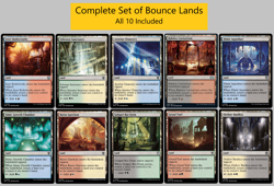 MTG Dual Lands - BOUNCE LANDS - Set of All 10 Bounce Land - Commander EDH NM - Image 1