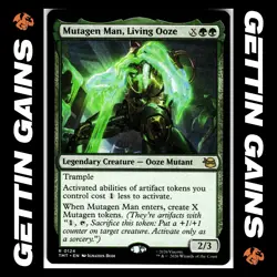 Mutagen Man, Living Ooze - 0124 - R - Non-Foil - TMNT - MTG - NM/M - Image 1