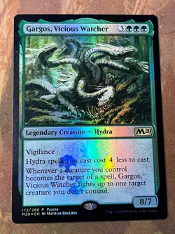 1x FOIL GARGOS, VICIOUS WATCHER HYDRA - M20 - MTG - Magic the Gathering - Image 1