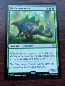 1x RUNIC ARMASAUR - Commander - MTG - Magic the Gathering - Image 1